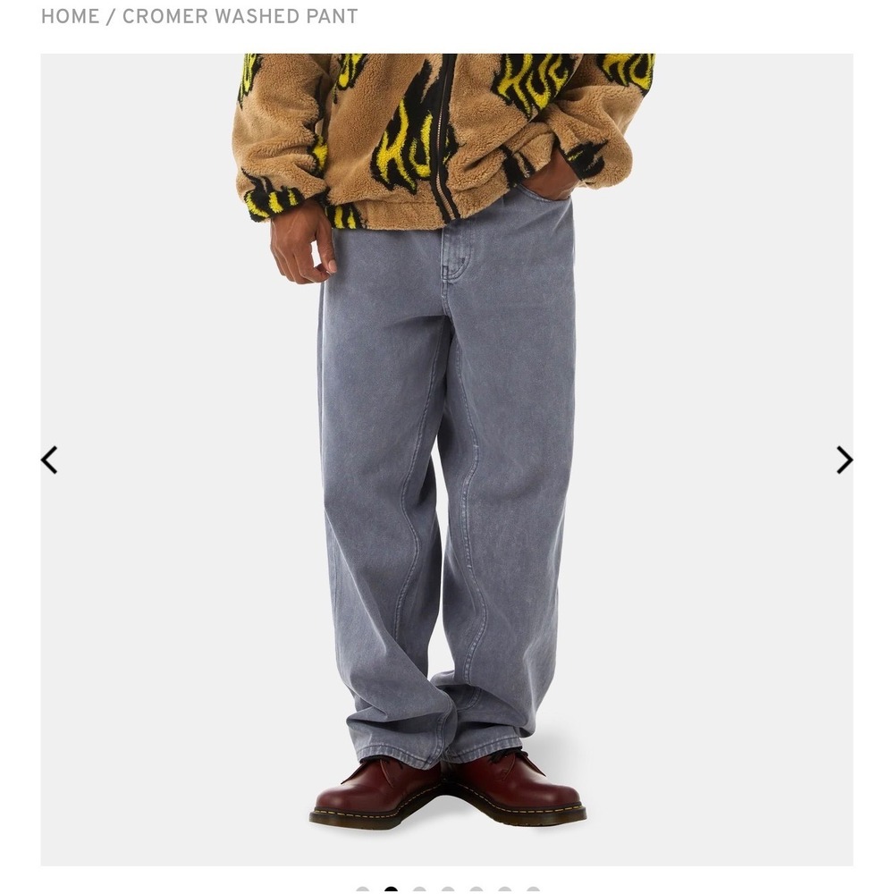 HUF Cromer Washed Jeans Dust Purple Baggy Skate Pants 30 208